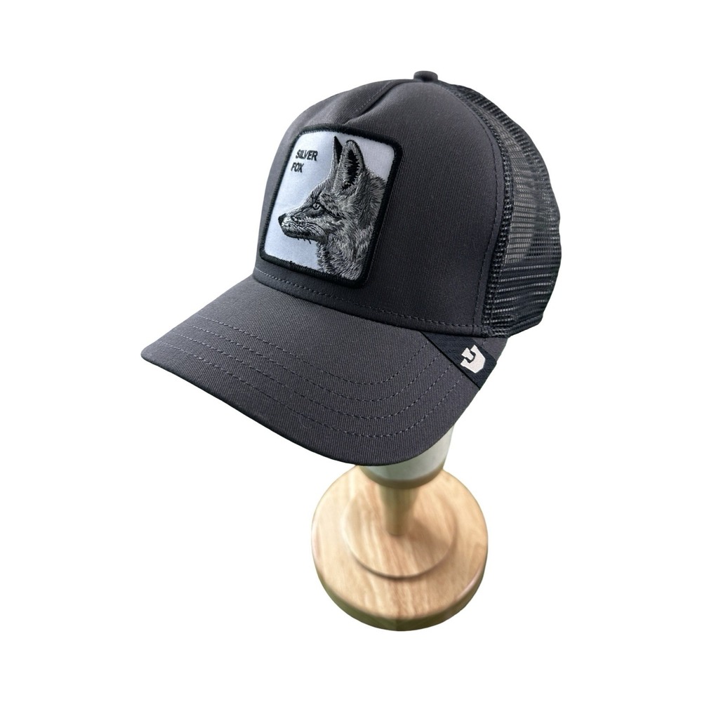 Goorin Bros The Farm Silver Fox Trucker Hat 1012399 Mens One Size Gray New